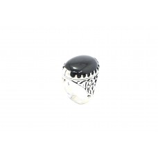 Handcrafted Ring 925 Sterling silver Women's Natural Black Onyx Gem Stone
